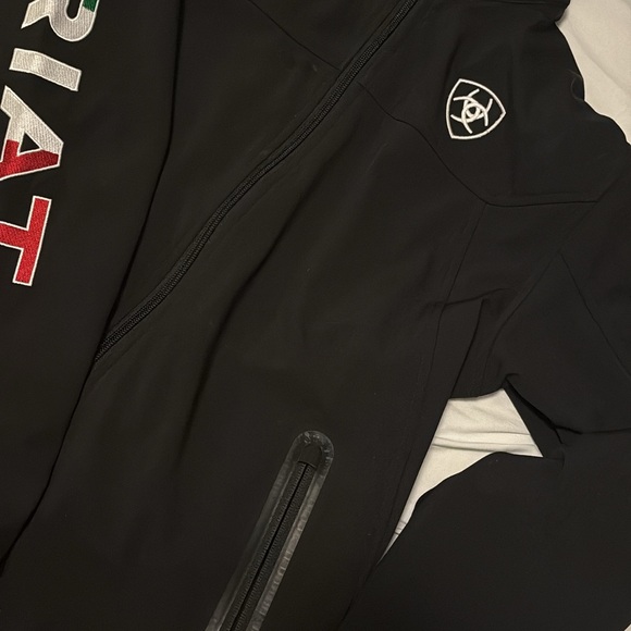 Ariat Other - Ariat Black Jacket with Flag Patch